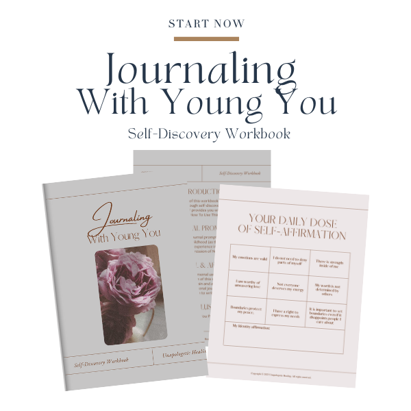 Journaling With Young You {Self-Discovery Workbook}